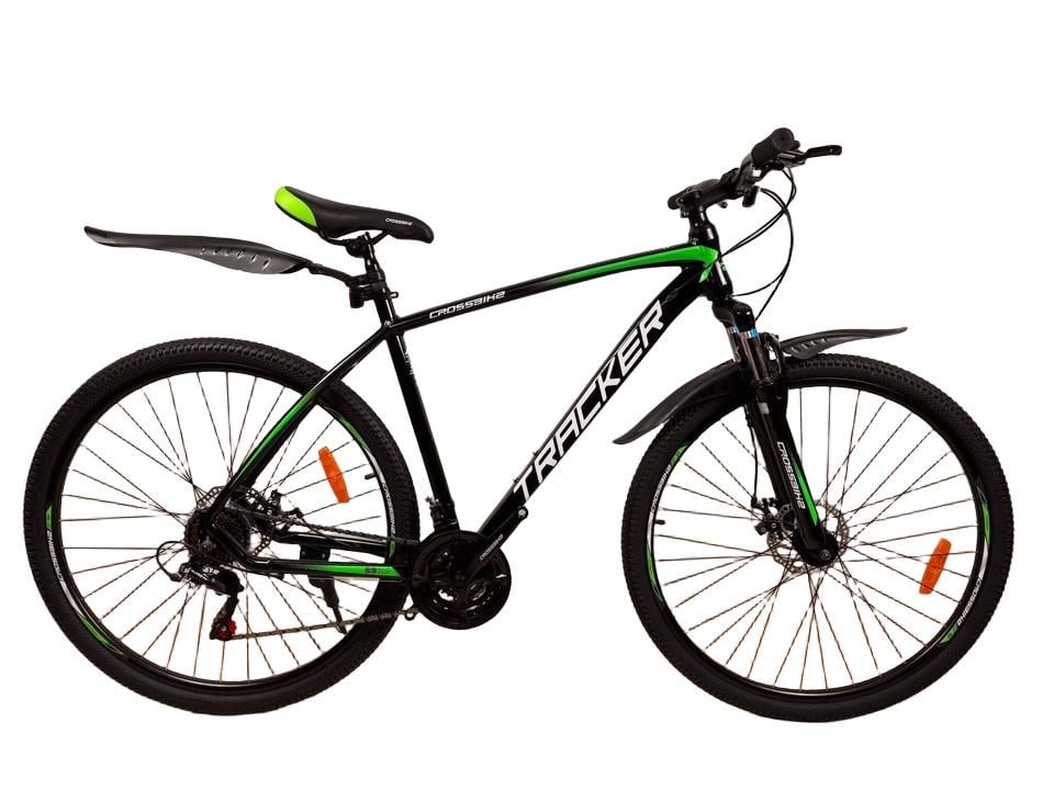 Велосипед CrossBike Tracker 29" 21" Черно-зеленый
