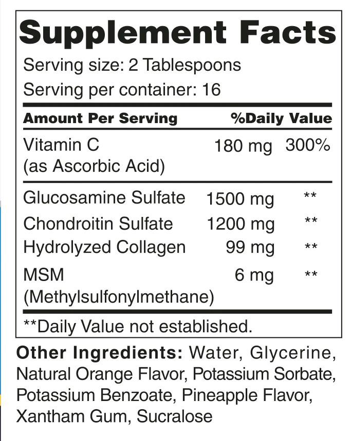 Хондропротектор Earth's Creation Liquid Glucosamine Chondrotin та Vit C 473 мл - фото 2