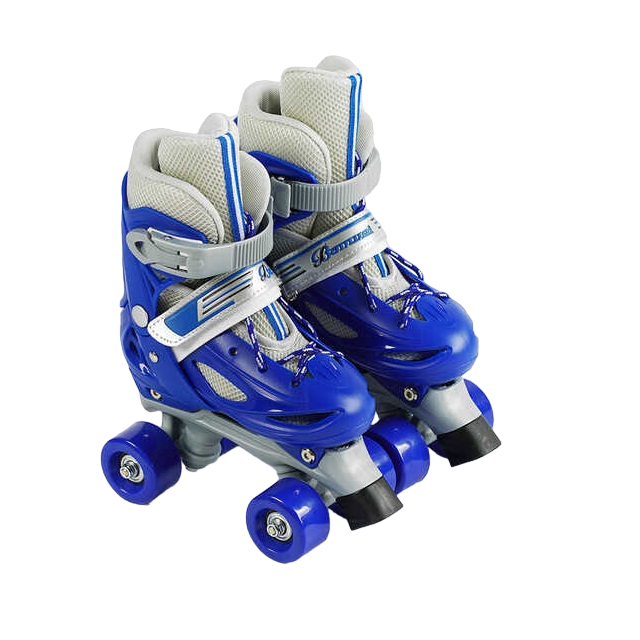 Коньки роликовые Best Roller PVC колеса со светом р. 31-34 Blue (141163)
