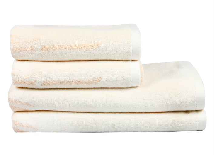 Полотенце махровое Maisonette Bamboo Leaf 50х100 см Персиковый