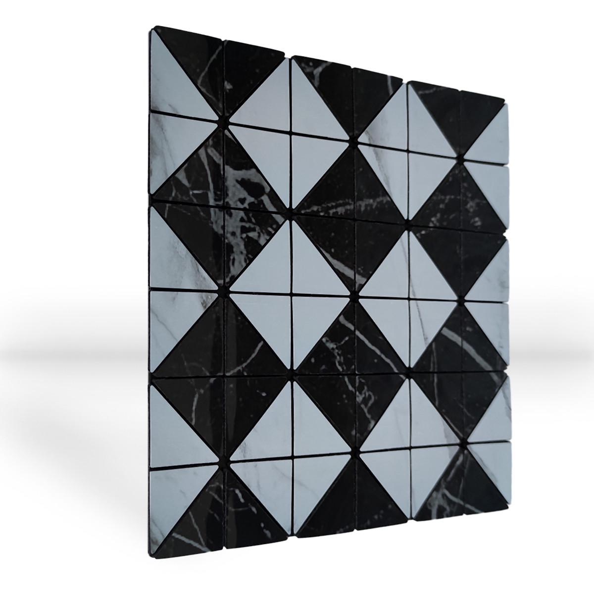 Плитка самоклеящаяся виниловая PET Ромбы мрамор 30х30 см 4 мм