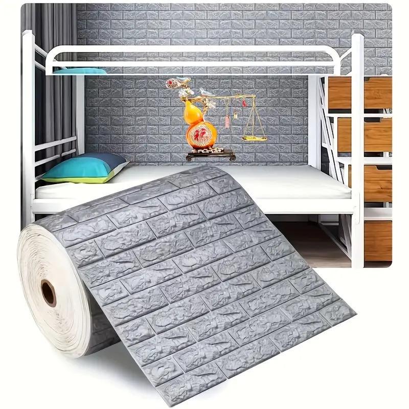 3D-рулон декоративна самоклеюча під цеглу 5000x700x3 мм Сірий (BN3-006-5) - фото 3 3D-рулон декоративна самоклеюча під цеглу 5000x700x3 мм Сірий (BN3-006-5) - фото 3