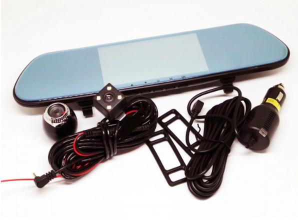 Видеорегистратор зеркало DVR V9TP Full HD 5" 3 камеры - фото 8 Видеорегистратор зеркало DVR V9TP Full HD 5" 3 камеры - фото 8