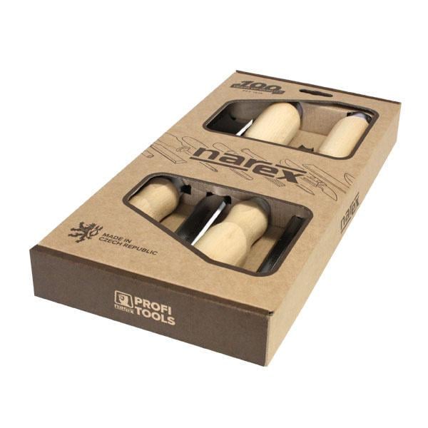Набор стамесок Narex Bystrice полукруглых деревянная ручка хром-марганец 4 шт. 8/10/16/25 мм (16220)