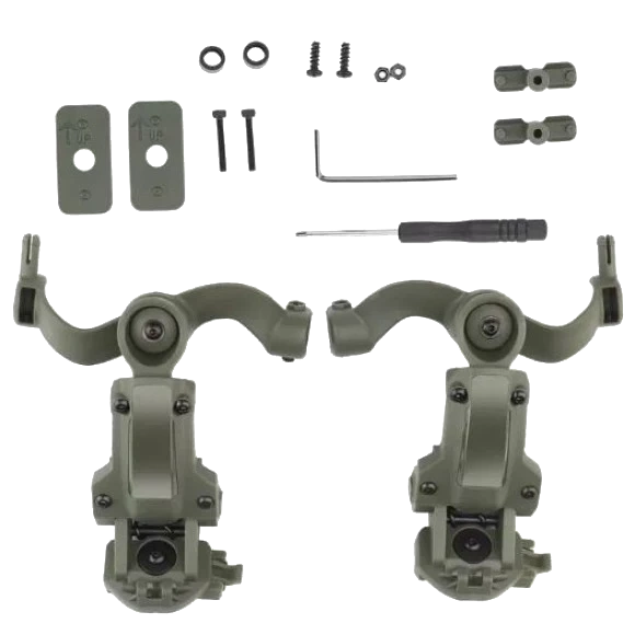 Адаптер на шолом для навушників WoSporT Peltor/Earmor/Impact Sport Olive (99-00013309)