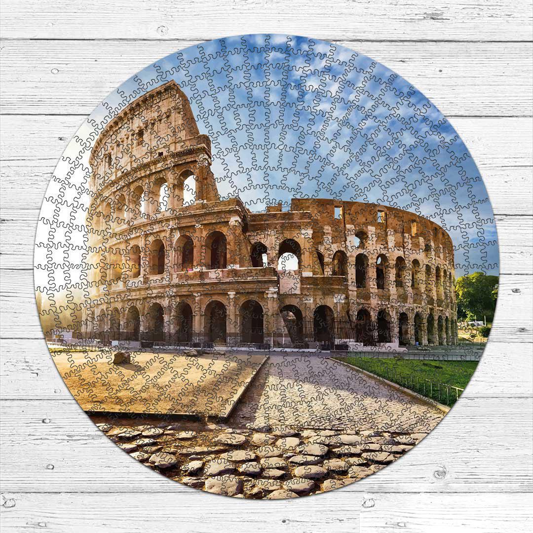 Деревянный пазл Колизей 50х50 см в подарочной деревянной коробке (ww-PZL40005-L-box)