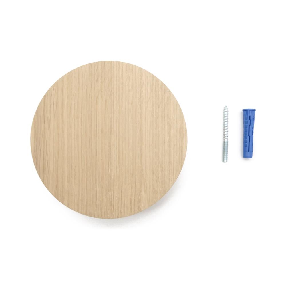 Крючок деревянный мебельный для одежды ø150 мм 1 шт. Дуб (48910) - фото 5