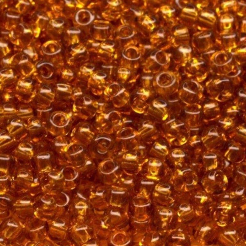 Бісер №10 Чехія прозорий Бурштиновий (10070) Бісер №10 Чехія прозорий Бурштиновий (10070)