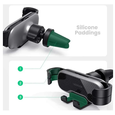 Тримач для телефону автомобільний UGREEN LP228 Black (22847) - фото 5 Тримач для телефону автомобільний UGREEN LP228 Black (22847) - фото 5