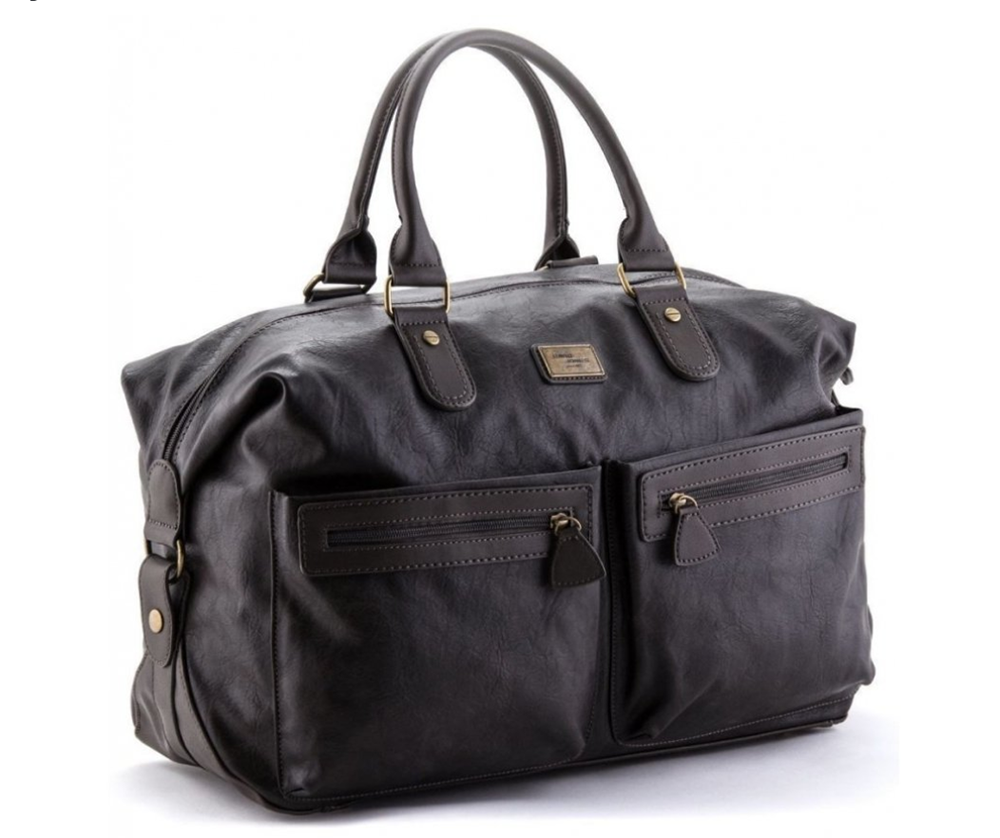 Мужская сумка большая дорожная David Jones PTR саквояж Серый (355)