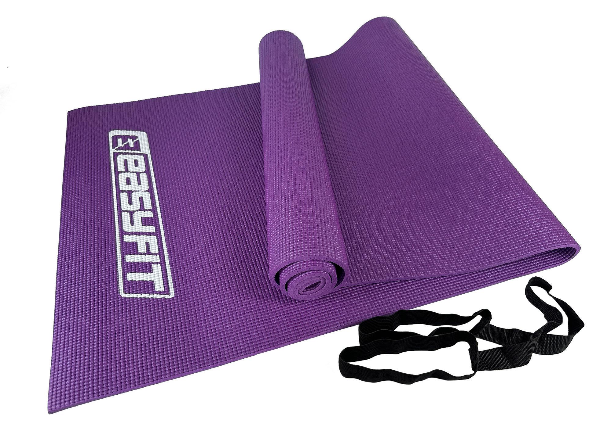 Коврик для йоги и фитнеса EasyFit ПВХ PVC Фиолетовый