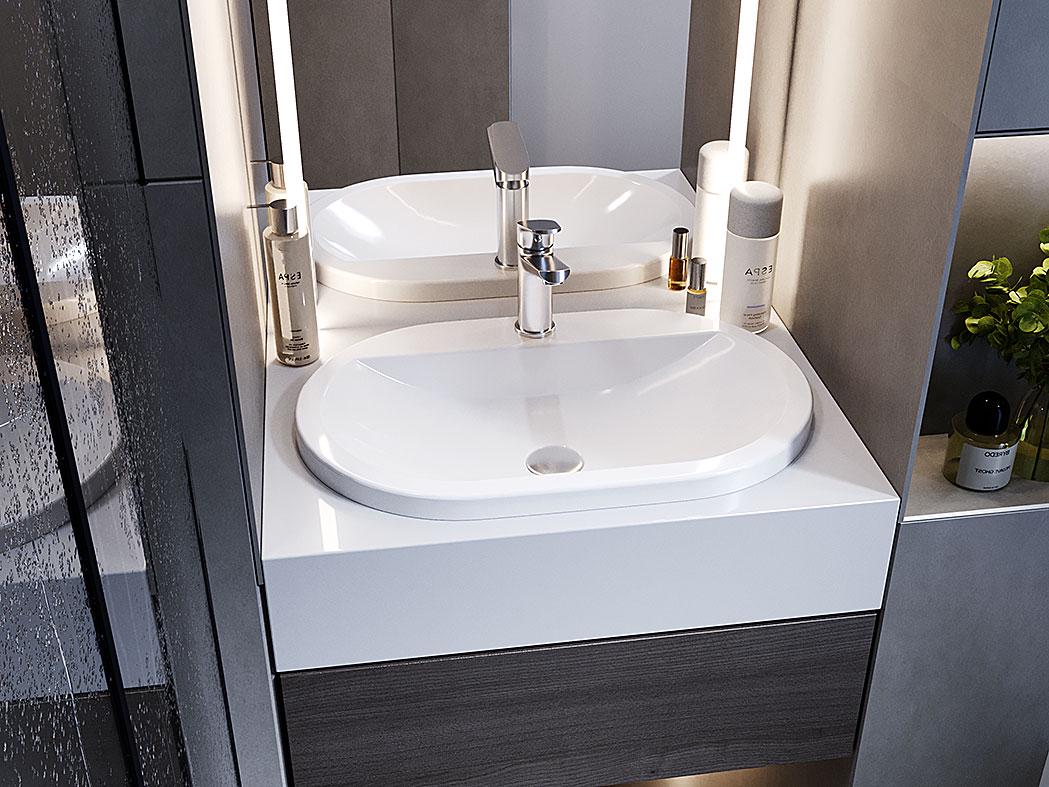 Умивальник накладний Luxor Europa Low (705) - фото 7