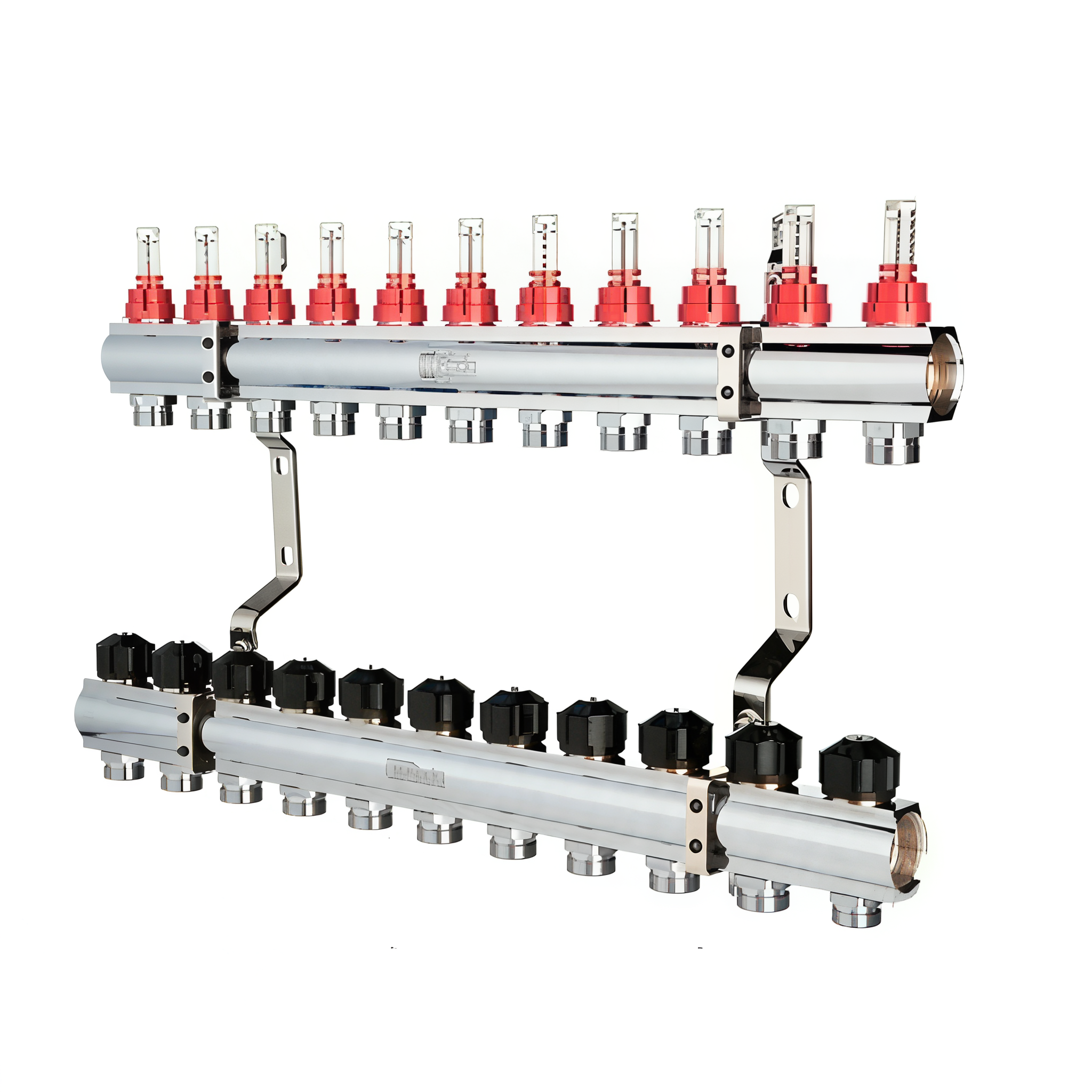 Коллектор FADO S.r.l из нержавеющей стали с расходомерами 11 выходов 1x3/4" (KRVS11) Коллектор FADO S.r.l из нержавеющей стали с расходомерами 11 выходов 1x3/4" (KRVS11)