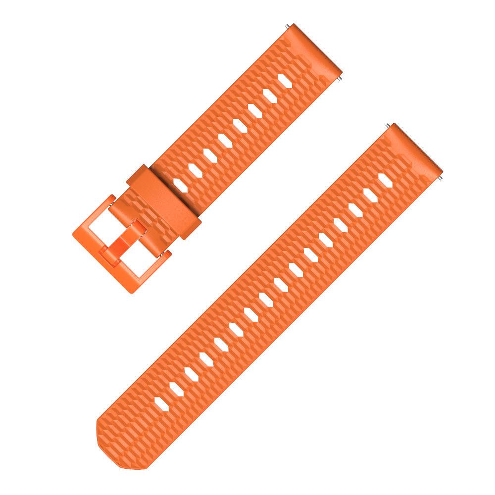 Ремешок для смарт-часов MiJobs Honeycomb Pattern Youth для Amazfit GTR 2 Pace Stratos силиконовый 22 мм Оранжевый (1994P)