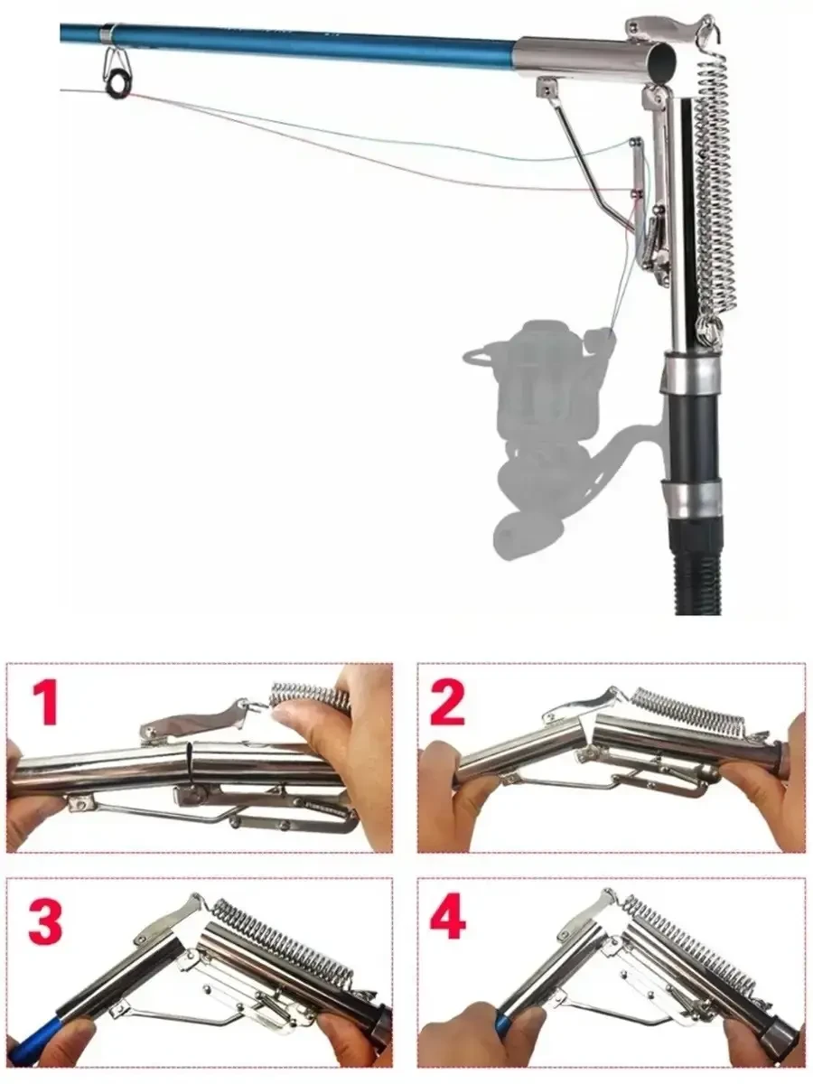 Удочка самоподсекающая телескопическая 2,1 м (17611465) - фото 8