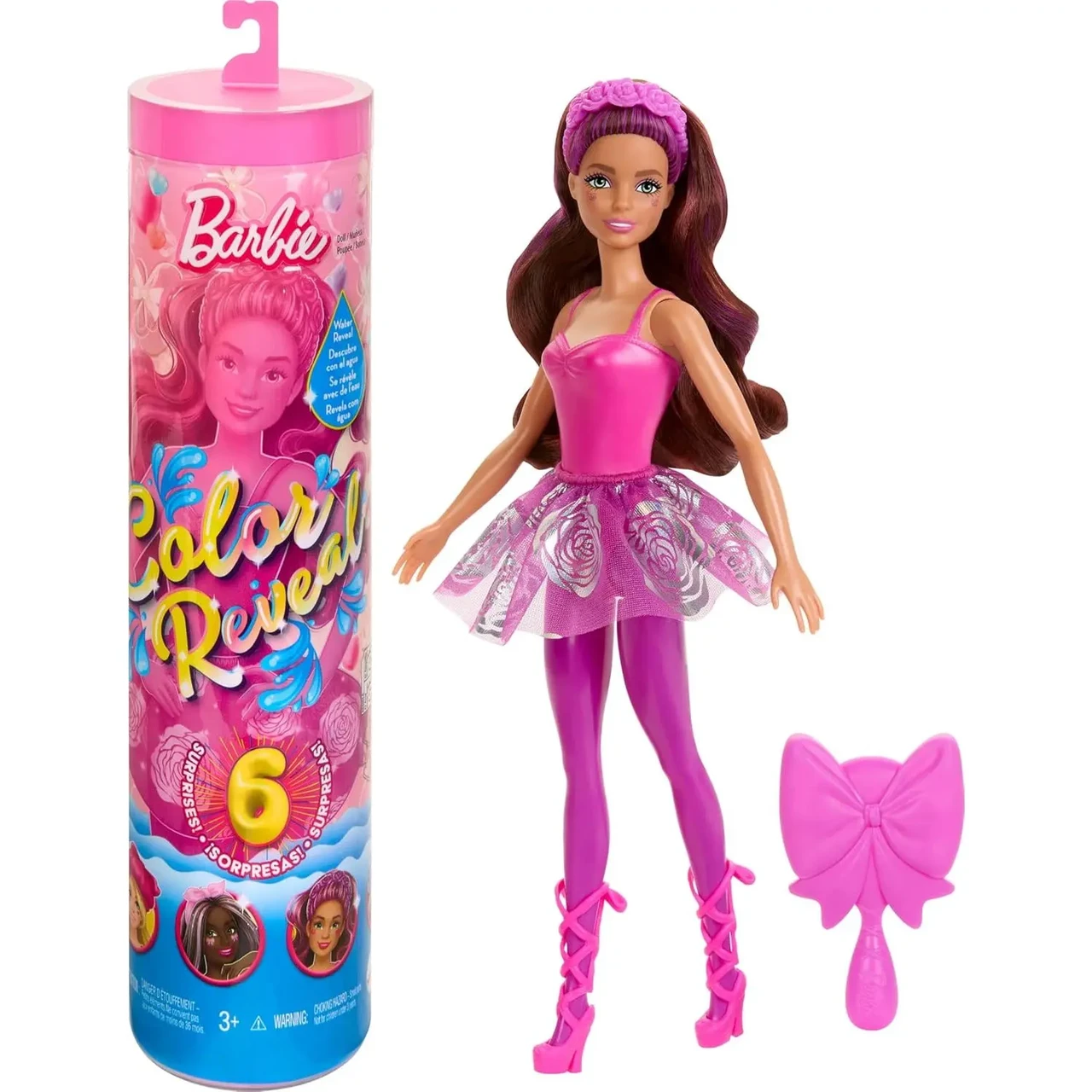 Лялька сюрприз Barbie Балерина Кольорове перевтілення (2527090565)