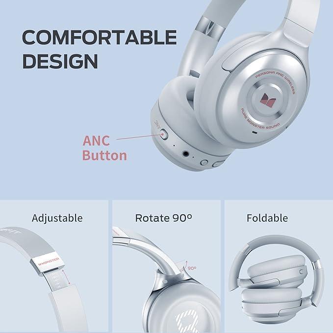 Навушники бездротові Monster Persona з функцією шумоподавлення - фото 2 Навушники бездротові Monster Persona з функцією шумоподавлення - фото 2