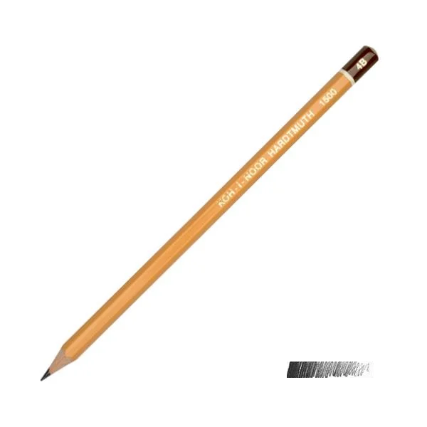 Карандаш чернографитный Koh-i-noor 1500 4В (44840)