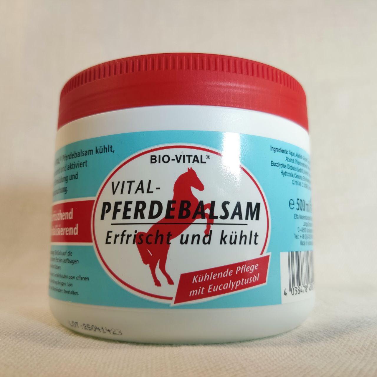 Гель-бальзам охлаждающий Bio-Vital Конский расслабляющий с маслом эвкалипта 500 мл (33542182)
