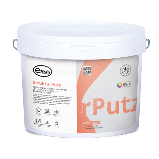 Декоративна штукатурка кварцова Elf StrukturPutz 25 кг