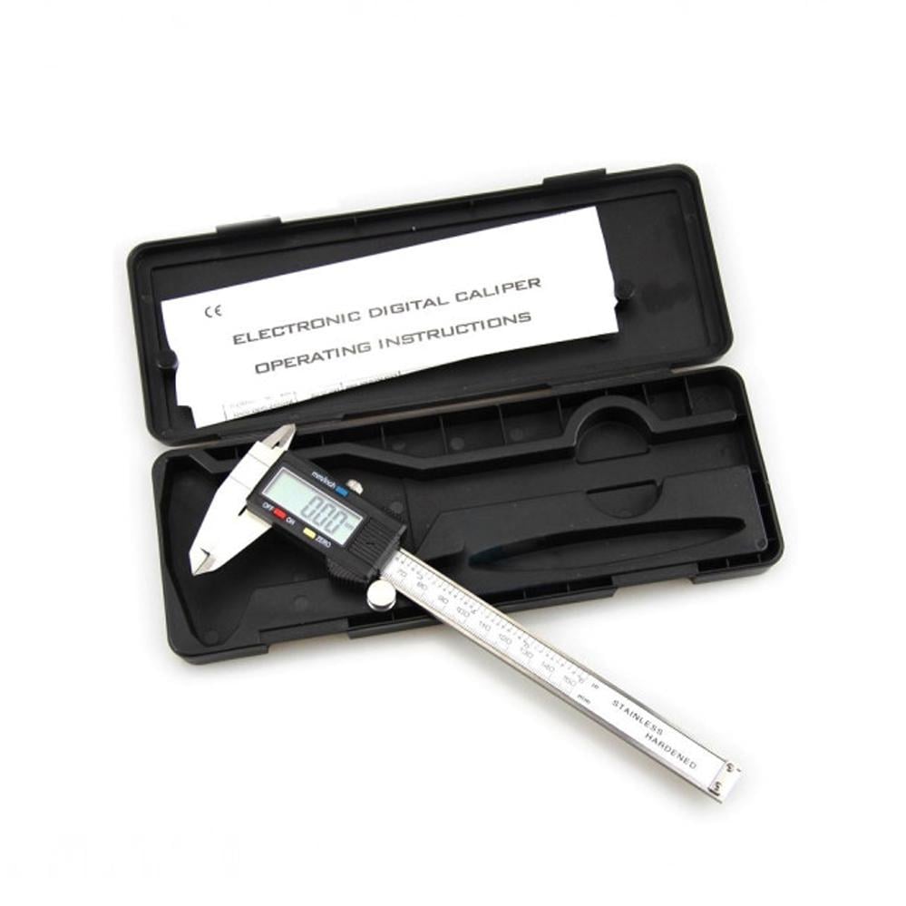 Штангенциркуль мікрометр електронний цифровий Digital Caliper з LCD дисплеєм 150 мм в кейсі Чорний (120.252)