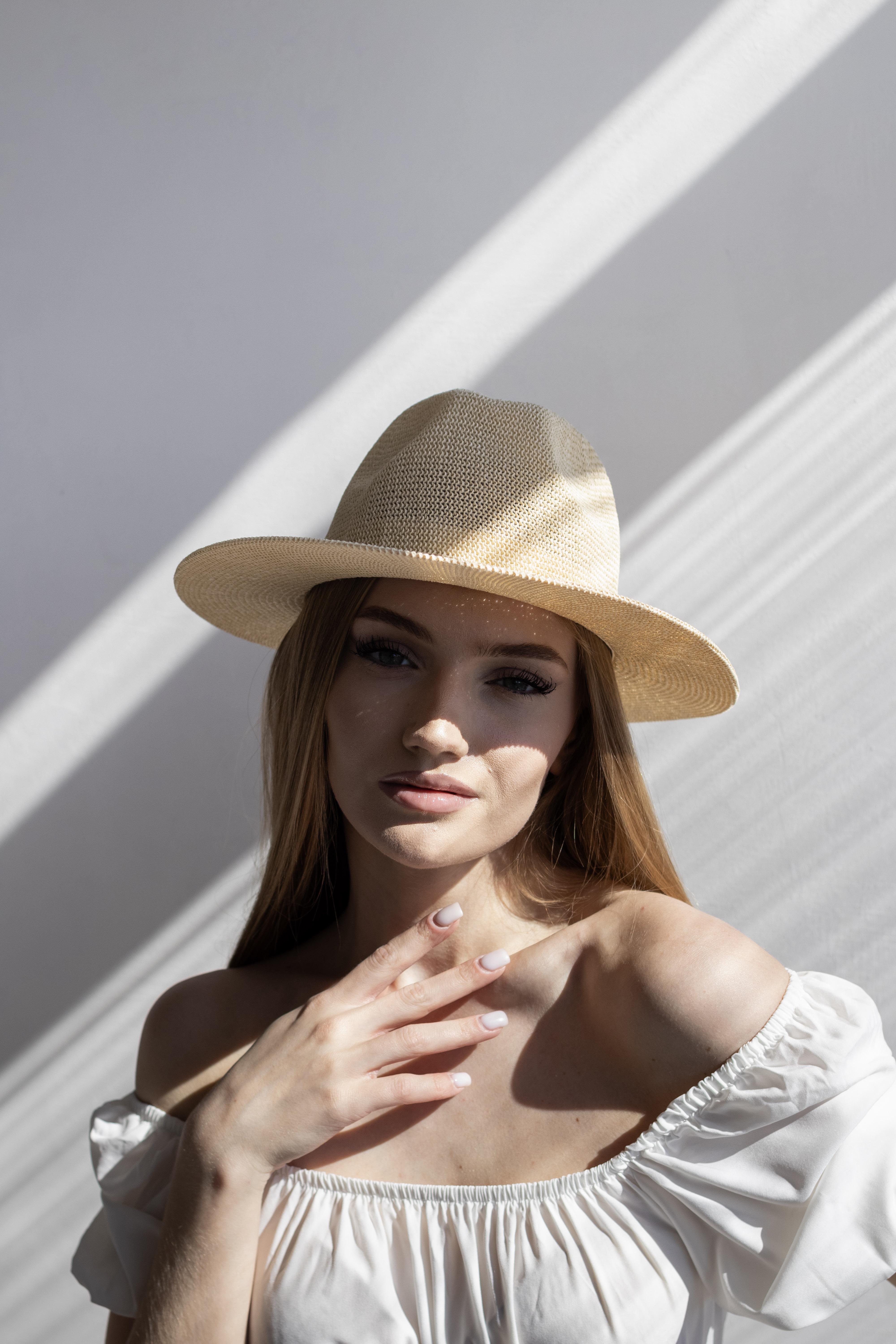 Шляпа-федор женский D.Hats Бежевый Шляпа-федор женский D.Hats Бежевый