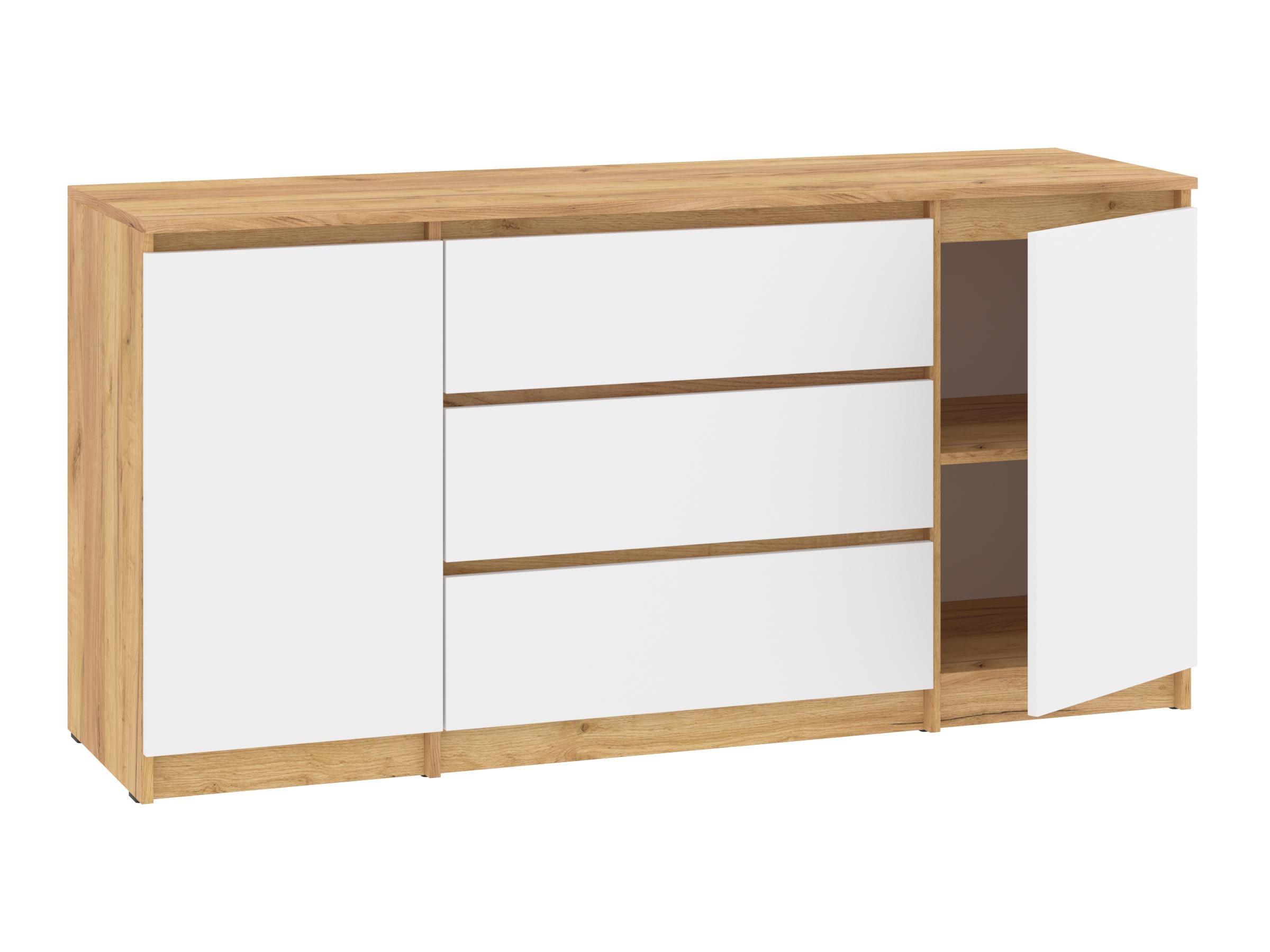 Комод с ящиками PEHOTIN НС-3+2 ДСП 150х45х75 см Дуб тахо/Белый (PN-100683) Комод с ящиками PEHOTIN НС-3+2 ДСП 150х45х75 см Дуб тахо/Белый (PN-100683)