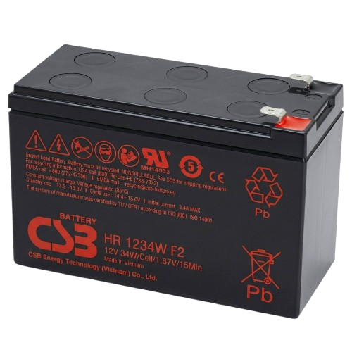 Акумуляторна батарея CSB HR1234WF2 12V 9 Ah герметична (38473445)