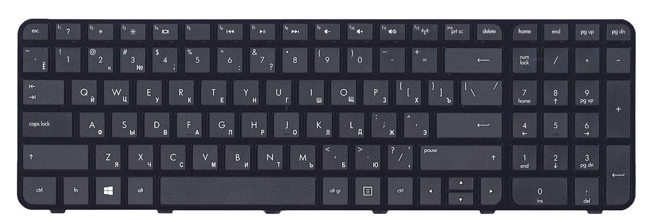 Клавиатура для ноутбука HP Pavilion G6-2021 матовая (681800-251)