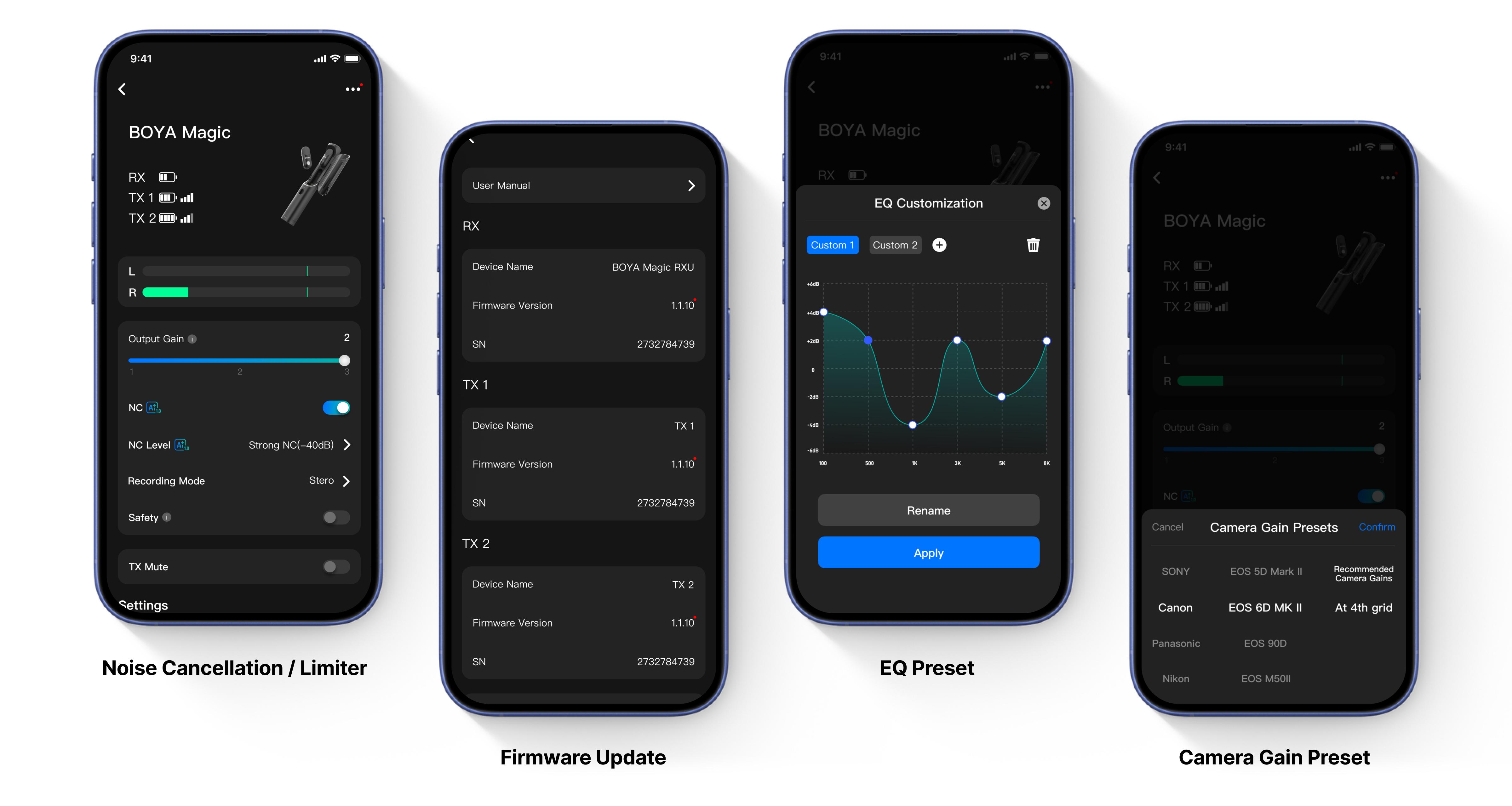 Микрофон-стик петличный для интервью Boya MAGIC-05 USB Type-C и петличная система на 2 микрофона с зарядным кейсом (50047) - фото 11