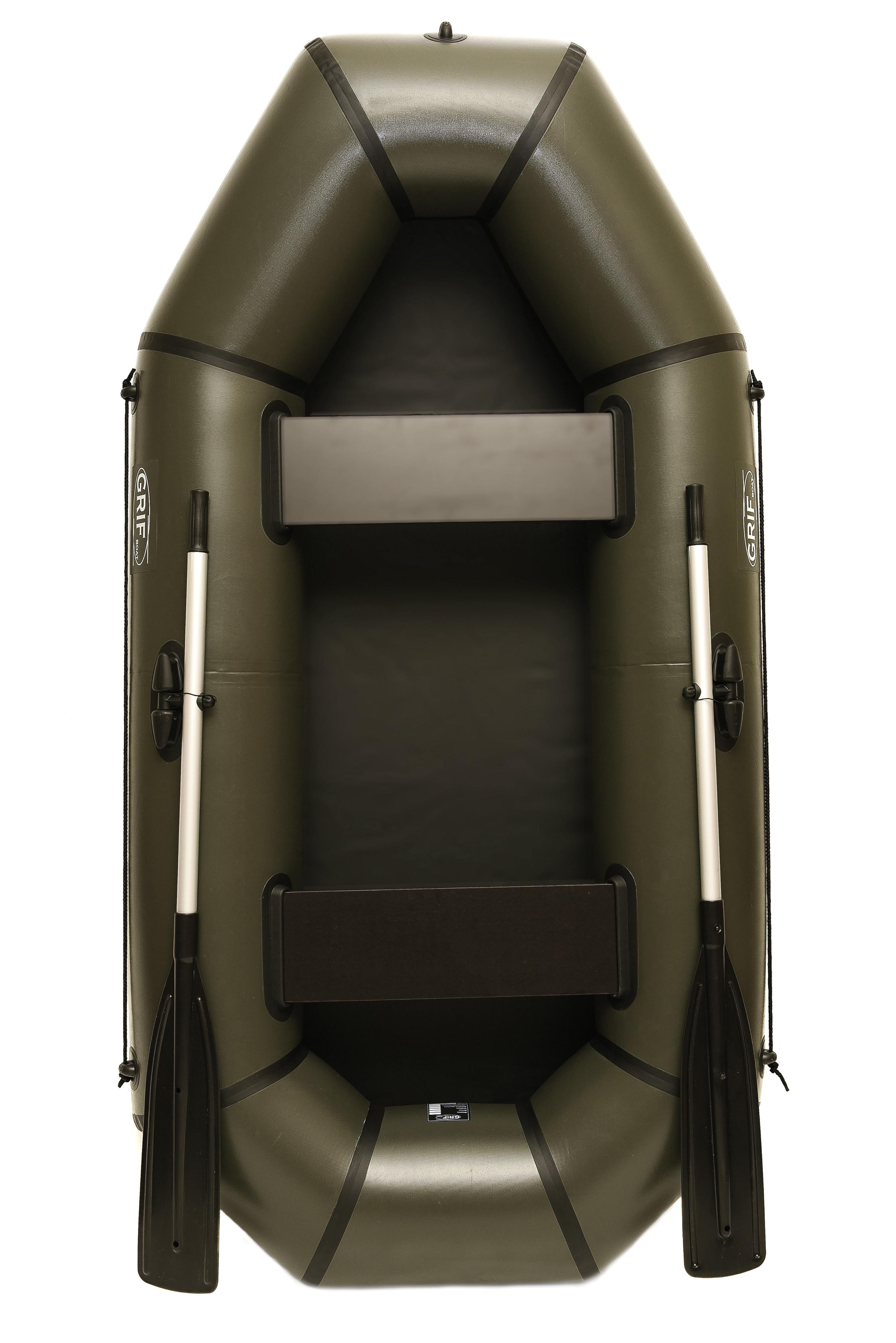 Лодка надувная двухместная Grif boat GH-240L пвх для рыбалки