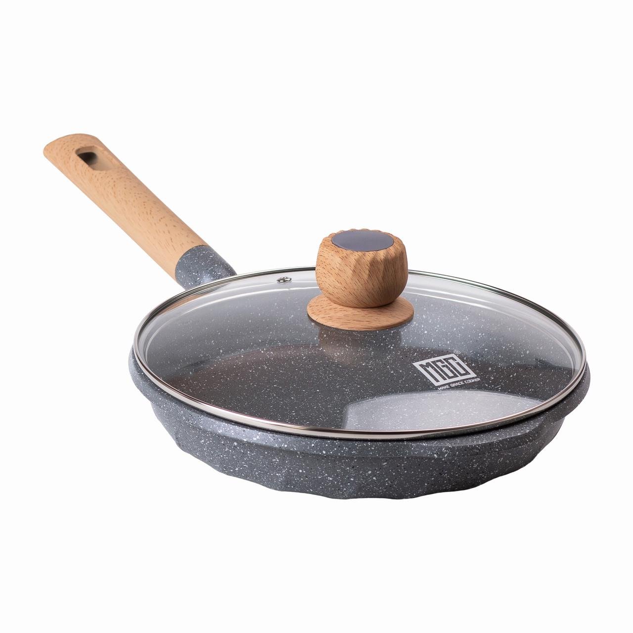 Сковорода алюминиевая MGC мраморное антипригарное покрытие 2,2 л 26 см Серый - фото 6 Сковорода алюминиевая MGC мраморное антипригарное покрытие 2,2 л 26 см Серый - фото 6