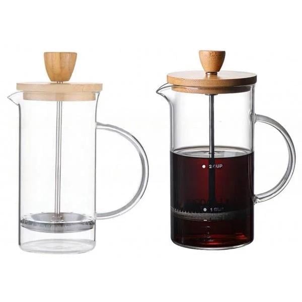Френч-прес Edenberg EB-330 скло/бамбук 600 мл (15015836) - фото 3 Френч-прес Edenberg EB-330 скло/бамбук 600 мл (15015836) - фото 3