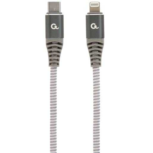 Кабель для зарядки и синхронизации Cablexpert 1.5 м, USB-C to Lightning, серый Кабель для зарядки и синхронизации Cablexpert 1.5 м, USB-C to Lightning, серый