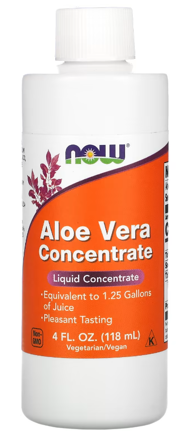 Добавка натуральная Алоэ вера концентрат Now Foods Aloe Vera Concentrate 118 мл 236 порций
