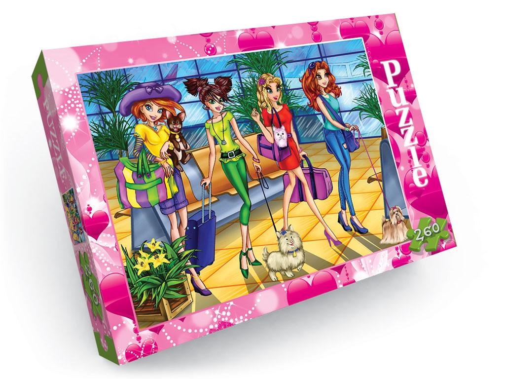 Пазлы детские Гламурные красотки 330х230 мм 260 эл.