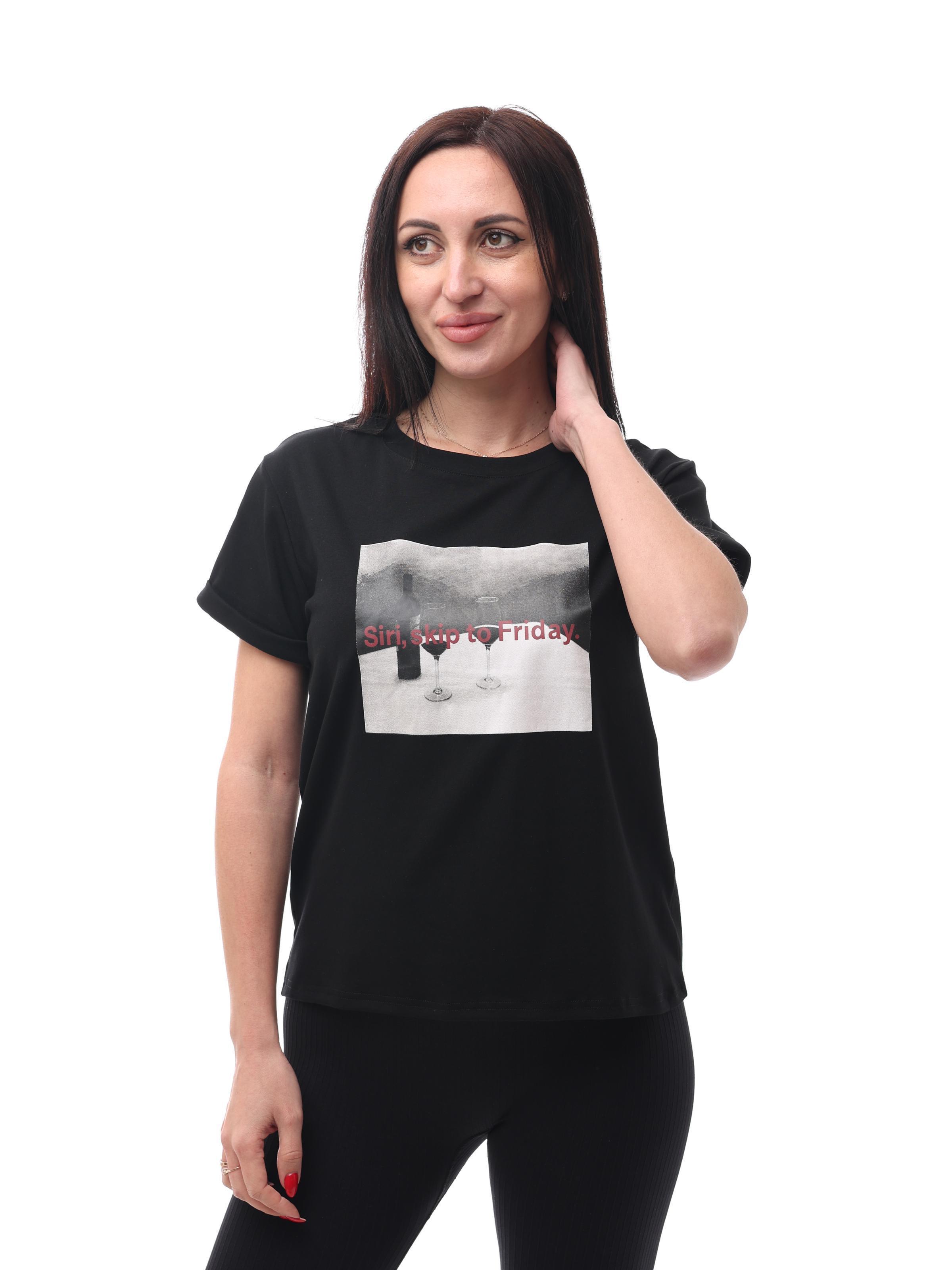 Футболка женская est. 1991 XL Черный (278350-XL)