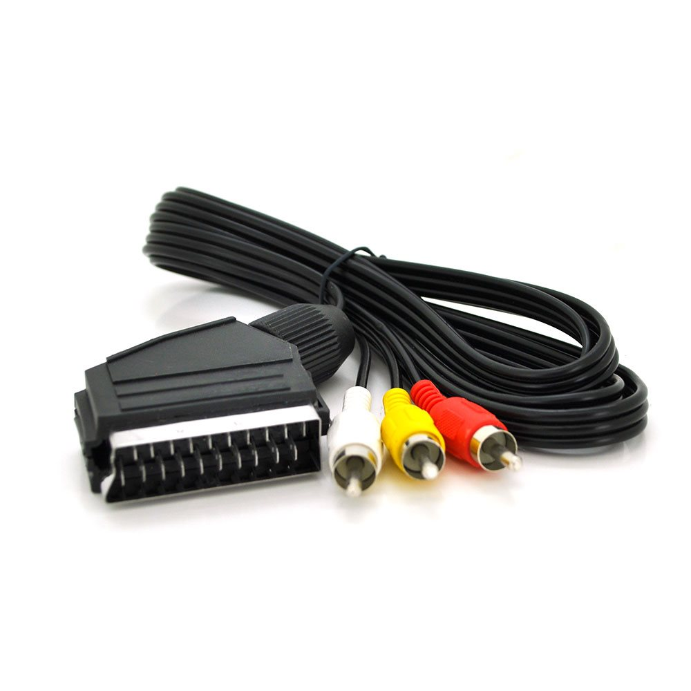 Кабель Merlion Q200 SCART 3RCA 1,5 м Черный (23)