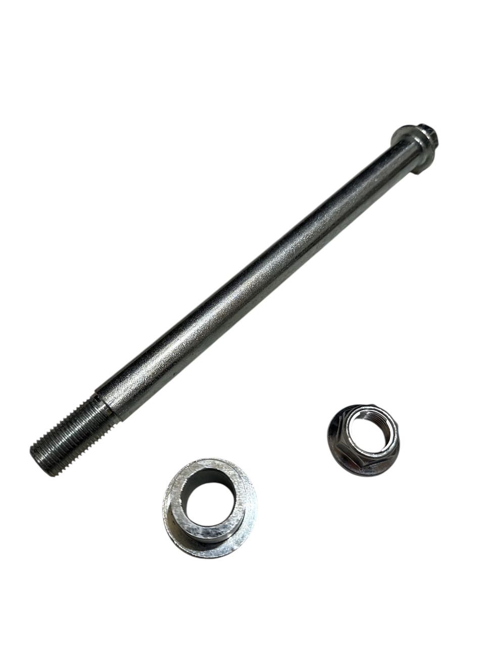 Ось заднего колеса и гайка+втулки М16х1,50 мотоцикла Shineray XY250GY-6B (43019)