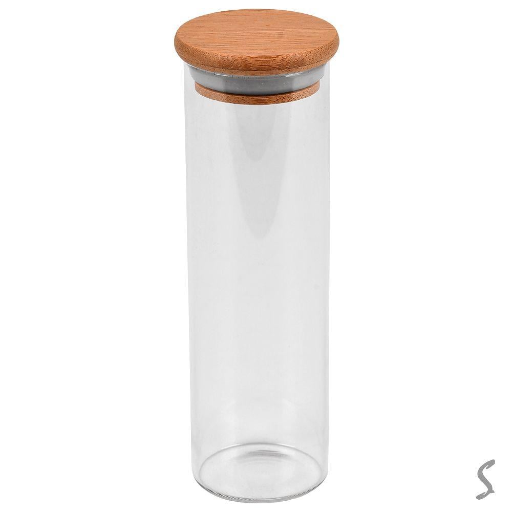 Банка с бамбуковой крышкой 200 мл 4,7х15 см (R101224-15) - фото 2 Банка с бамбуковой крышкой 200 мл 4,7х15 см (R101224-15) - фото 2