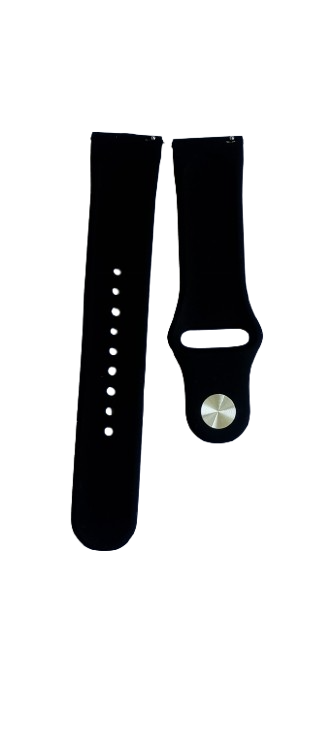 Ремешок для часов силиконовый 22х175 мм Black (3212) - фото 2 Ремешок для часов силиконовый 22х175 мм Black (3212) - фото 2