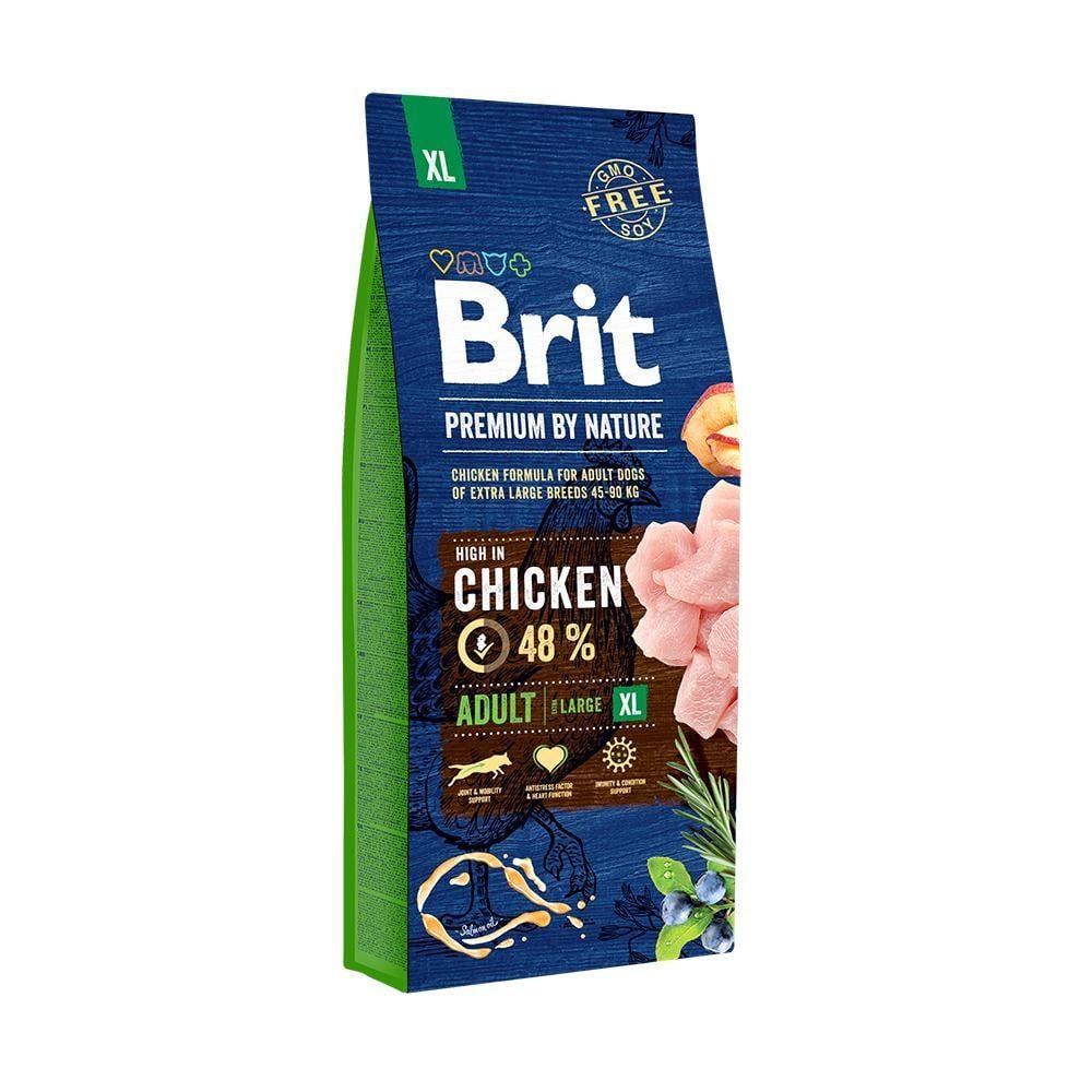 Корм сухой Brit Premium Dog Adult XL для взрослых собак гигантских пород весом 45-90 кг с курицей 15 кг (8595602526529) Корм сухой Brit Premium Dog Adult XL для взрослых собак гигантских пород весом 45-90 кг с курицей 15 кг (8595602526529)