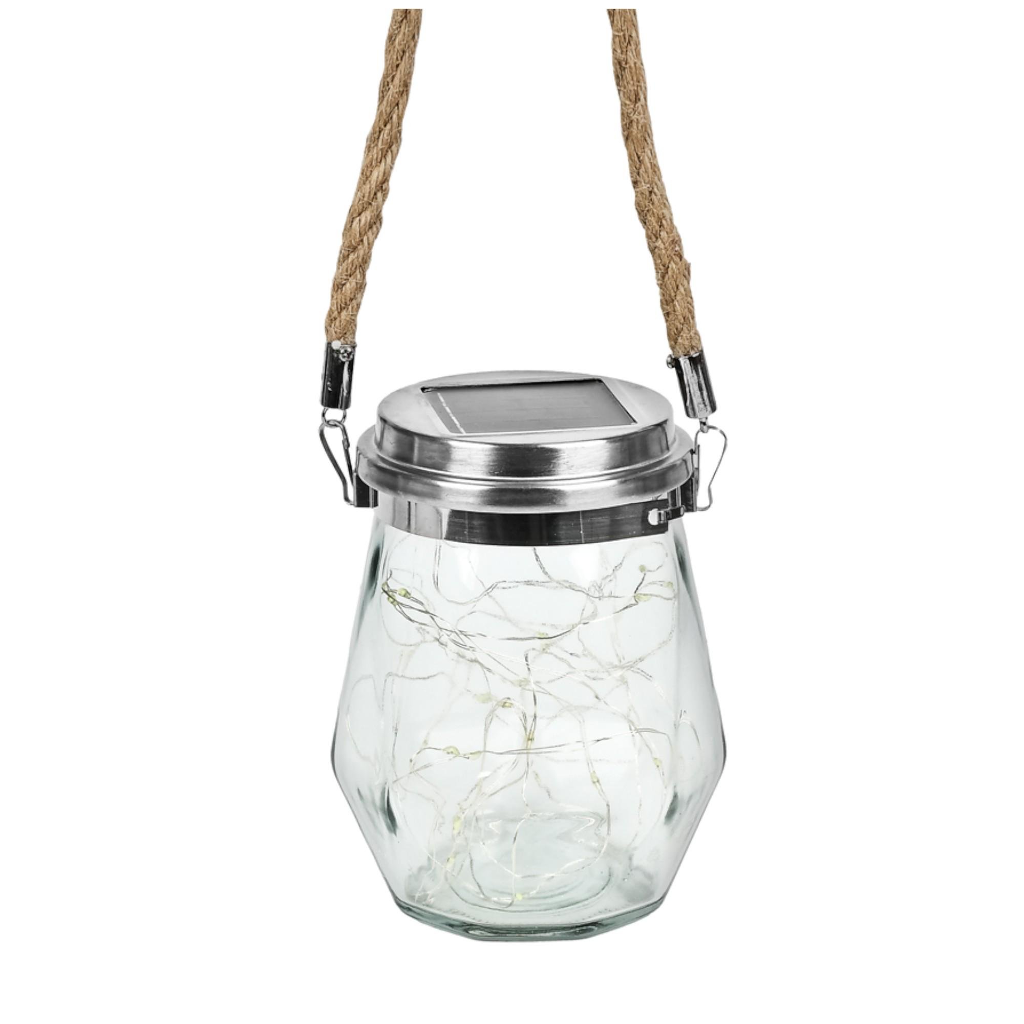 Світильник із сонячною панеллю Stenson R93706 Прозорий (27918057)