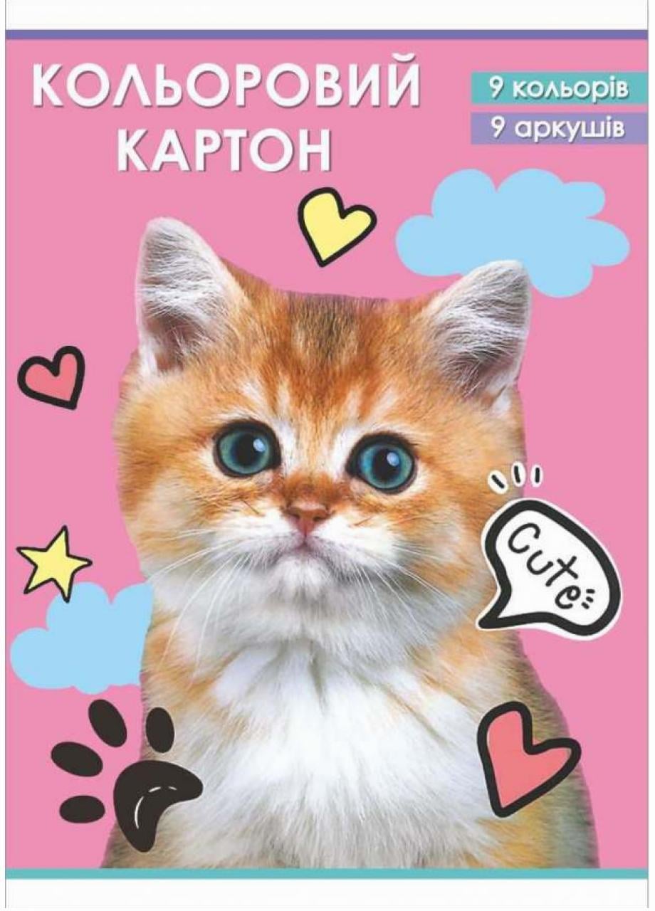 Картон кольоровий Руслан А-4 9 арк. Золото/Срібло (RLN10196)