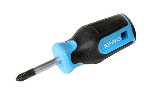 Викрутка Apro CrV обгумована рукоятка PH2 38 мм