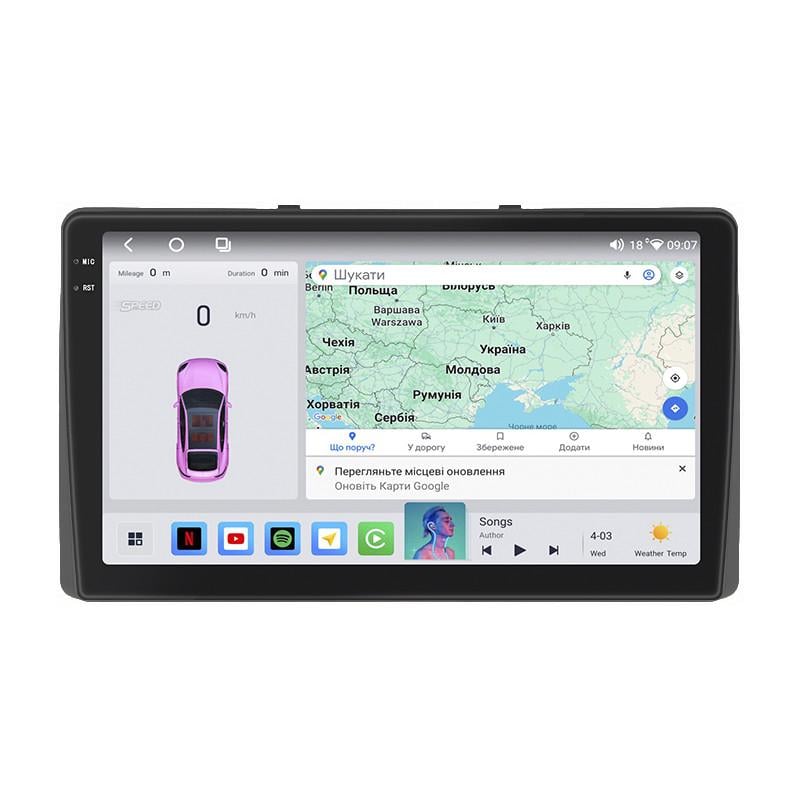 Автомагнитола штатная Lesko для KIA Carnival IV 2020-4/64 QLED CarPlay 4G Wi-Fi GPS Prime 9" (22391937)
