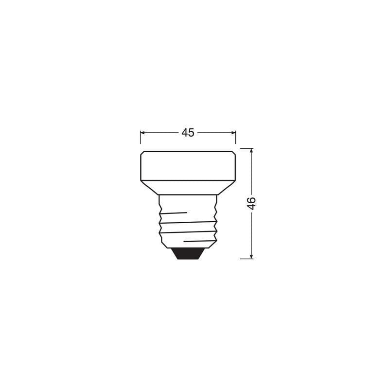 Лампа світлодіодна Osram LED FLAT 29 плоска 4,5W 220V 320lm 2700K E27 DIM 43x46 мм (4099854356926) - фото 3