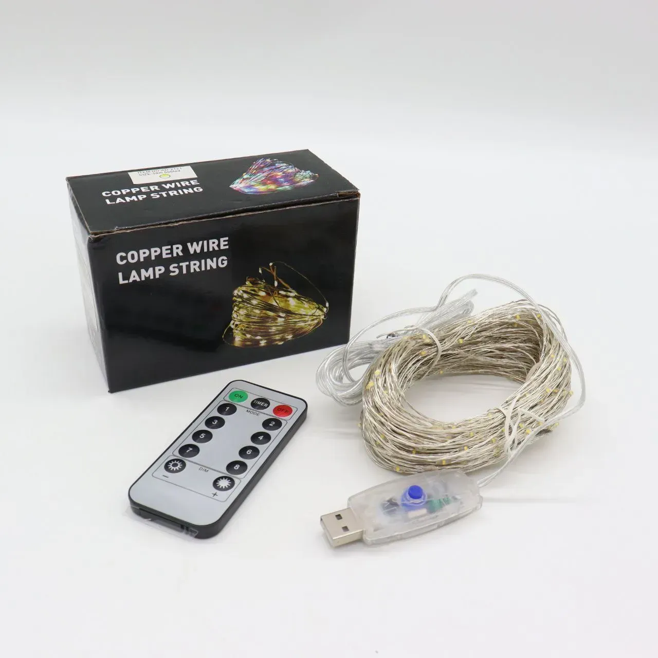 Гирлянда Роса от USB 50 м 500 LED с пультом Теплый белый (234568489) - фото 9 Гирлянда Роса от USB 50 м 500 LED с пультом Теплый белый (234568489) - фото 9