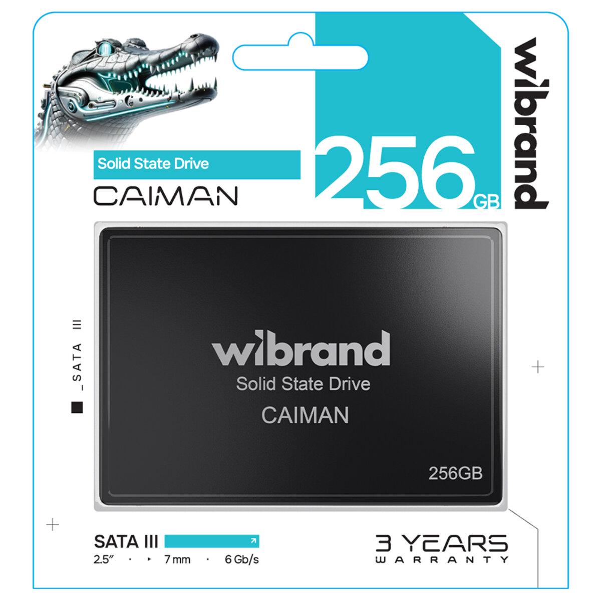 SSD-диск Wibrand Caiman 256 Гб 2,5" 7 мм (WI2.5SSD/CA256GBST) - фото 2