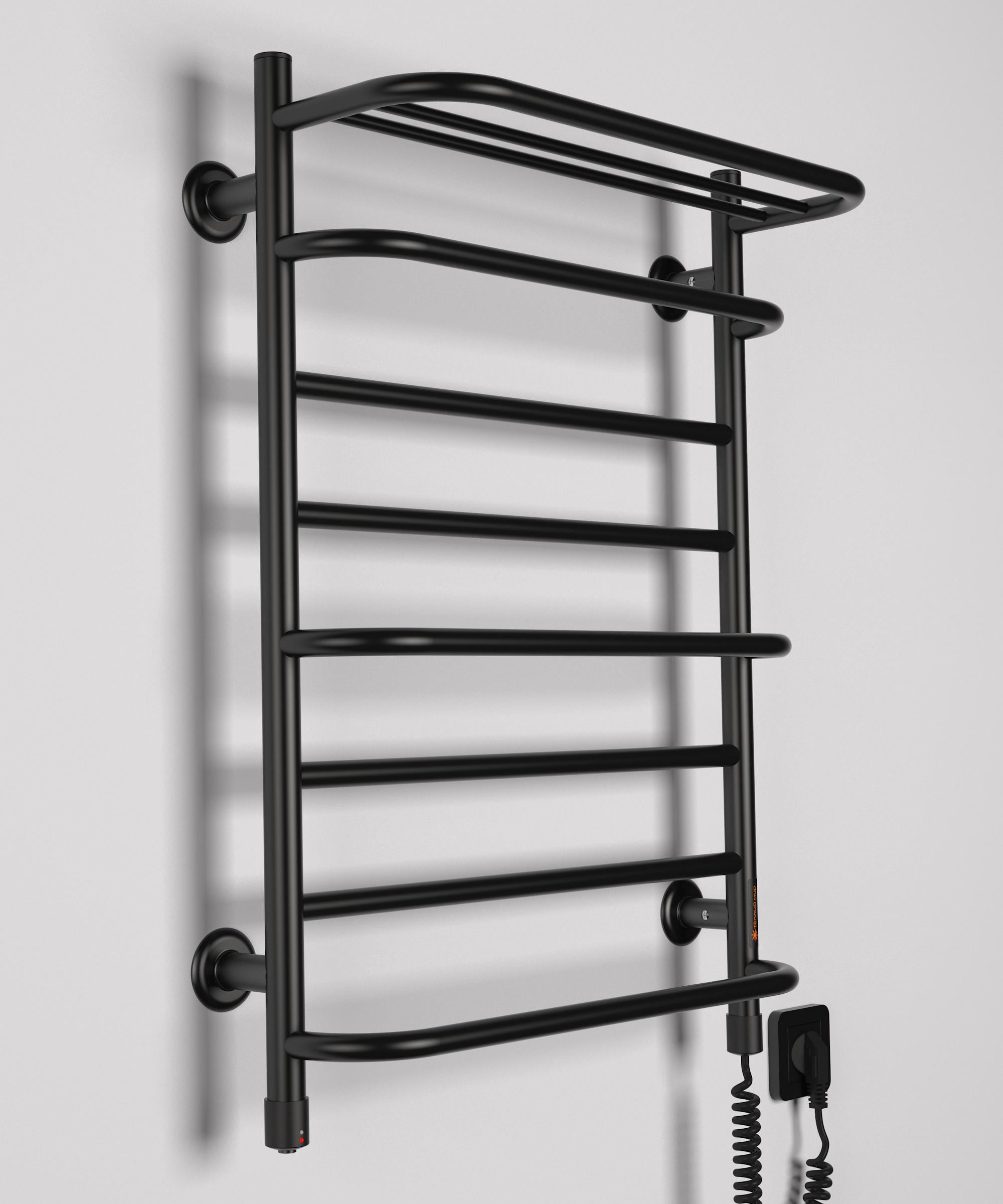 Полотенцесушитель Теплый мир Комфорт P2 правосторонний Черный (724845677)